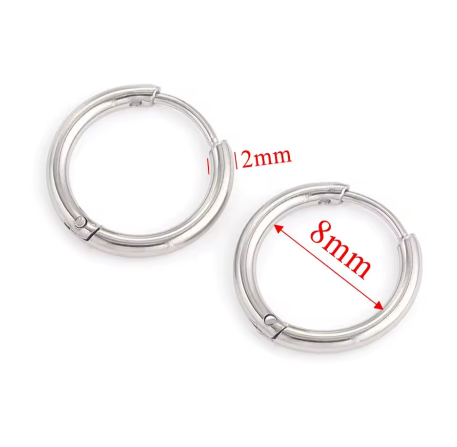 anneaux argent 8mm anneaux argent 8mm